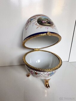 Porcelánové dekorační úložné vejce - 2