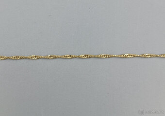 Zlatý náramek 0,60g, 14 kt, 585/1000, délka 19 cm - 2
