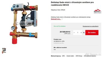 Mísící sada pro podlahové vytápění - Deltatop - 2