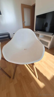IKEA jídelní židle GRÖNSTA s područkami – bílá - 2