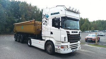 Scania R500 V8 + Schmitz sklápěcí návěs - 2
