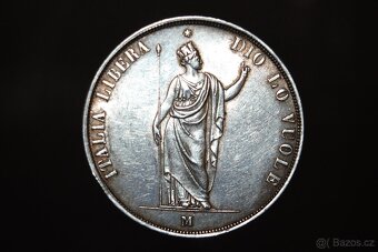 Stříbrná 5 Lira 1848 M - 2