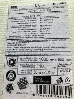 Tepelná izolace budov střechy, podlahy EPS 100 - 2
