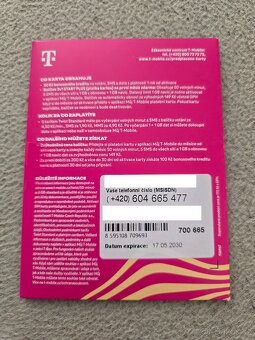 T-Mobile hezká čísla - 2