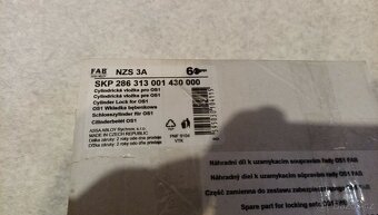 Nová vložka FAB pro kování OS1 - NZS 3A s kartou, 6 klíčů - 2