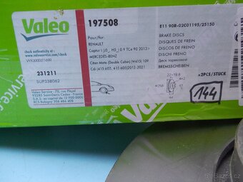 Brzdové kotouče Valeo -  Dacia, Renault, Nissan, Mercedes... - 2