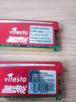 Paměť RAM A DATA Vitesta DDR2 800+ 2GX16 - 2 kusy - 2