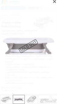 Nová Skládací vanička Chipolino 87cm Šedá - 2