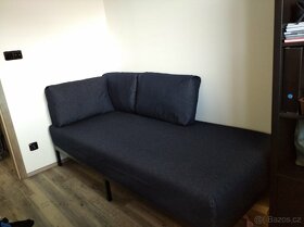 Postel Ikea (lenoška) modrá (postel pro hosty) - 2