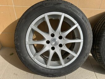 Zánovní ALU kola Aluett + letní pneu (5x108, Ford Mondeo...) - 2