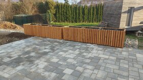 Vyvýšený záhon Modřín 2,5x0,5mx0,6m - 2