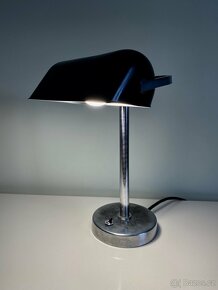 Starožitná stolní lampa - bankéřka - 2