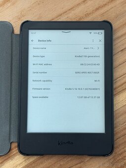 Čtečka Amazon Kindle 11. generace 16GB černá + obal - 2