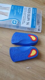 Ortopedické vložky do bot FootWave Kids Supi 3/4 Level 2 XSK - 2