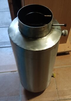 Teplovodní nerez výměník 150, výška 65cm - 2