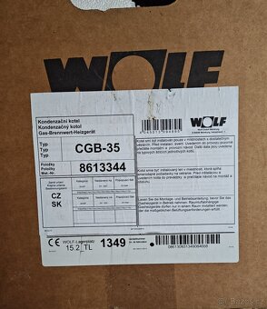 Plynový kondenzační kotel WOLF CGB-35 (pro kaskádu) 2KS - 2