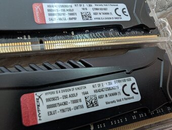 HyperX Savage DDR4 16GB (2×8GB) 2400MHz CL12 – nízká latence - 2
