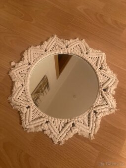 Zrcadlo s macrame - 2