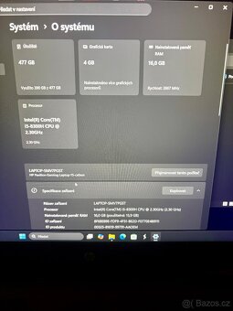 Herni notebook Hp gaming 15 - 2