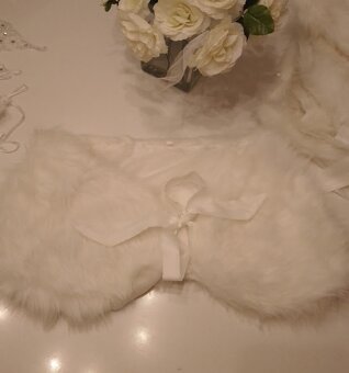 SVATEBNÍ RUKAVIČKY PELERÍNKY ŠTOLY MASKY NEJEN PRO NEVĚSTY - 2