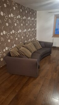 Sedací souprava - hnědá - 2