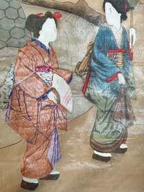 Japonský obraz na hedvábí - 2