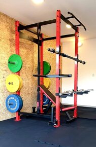 Masivní dřepovací klec - power rack, posilovací věž - 2