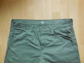 pánské Carhartt khaki zelené kraťasy rifle elast. 36/L-XL p. - 2