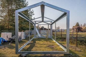 Ocelova konstrukce 3,1x7,8m, pozink - 2