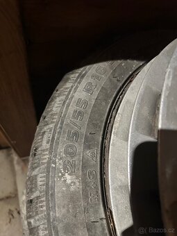 3x plecháče 205/55 R16 + 7mm pneumatiky - 2
