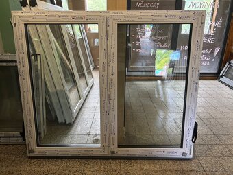 Okno PVC Gealan 1720x1435MM, antracit/bílá, trojsklo Ug=0.5 - 2