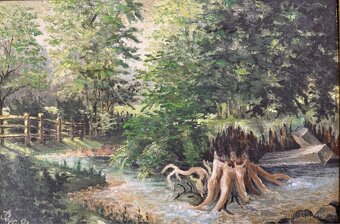 Obraz Krajina s pařezem - 2