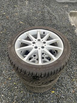 ALU Disky 5x112 R17 + ❗️ zánovní zimní pneu ❗️ - 225/45 - 2