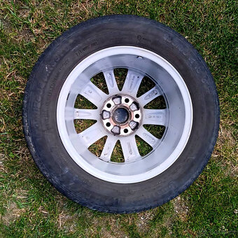 Prodám ALU disky VW 6,5Jx15H2 + pneu Continental 195/65/R15 - 2