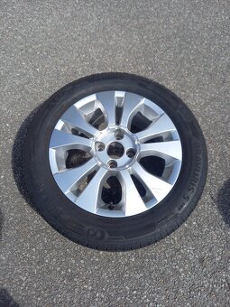 Letní Alu kola Citroen Berlingo+ ZÁNOVNÍ pneu 215/55R16 - 2