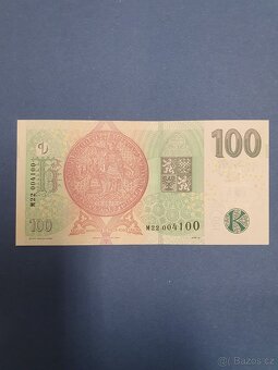 Bankovka 100 Kč s přetiskem 2018/2019 - 2