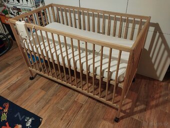 Dětská postýlka Ikea s matrací + monitor dechu - 2