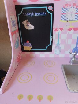 Detska drevena kuchynka ruzova - 2