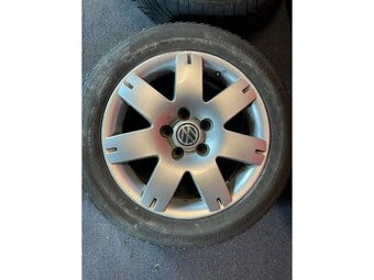 ALU disky 5x112 R16 7Jx16H2 ET 37 se zimními pneu 205/55 R16 - 2