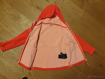 Bunda softshellová Lewro oranžová, vel. 116-122 - 2