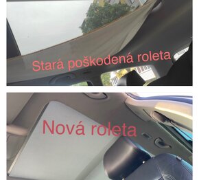Oprava rolety panoramatické střechy - Škoda, VW, Seat, Audi - 2