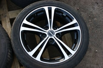 Borbet dvoubarevna R17 VW Seat Skoda Audi 5x112 letni pneu - 2