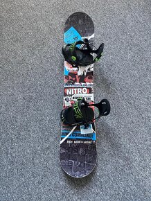 Dětský snowboardový set Nitro 121 cm s vázáním SP Kido Black - 2