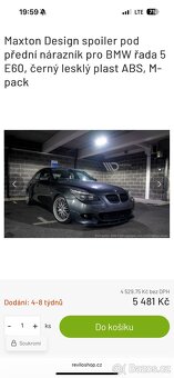 BMW e60 / e61 Maxton design spoiler pod přední nárazník - 2