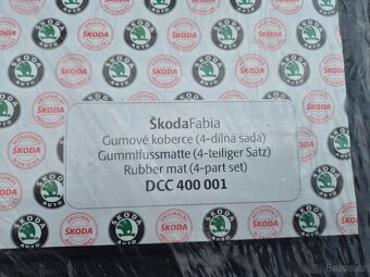 sada gumových koberců Škoda Fabia I (6Y) DCC400001 - 2