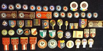 sportovní odznaky - Sparta, Slávia, Lokomotíva, Dukla - 2