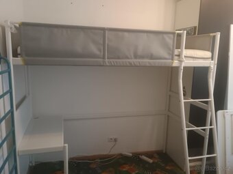 Palanda/vysoká postel Vitval Ikea se stolem - 2