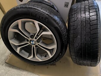 Alu kola BMW X3 5x120 r18 Originál, zimní pneu+TPMS - 2