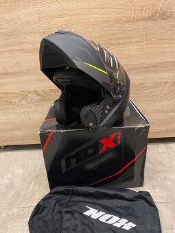 Výklopná helma na motorku NOX N965, vel. L - 2
