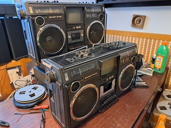 SHARP 5P-37G ohromný boombox plně funkční - 2